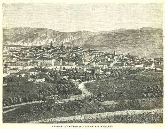 Planimetria di Teramo, ing. Ernesto Narcisi, 1888